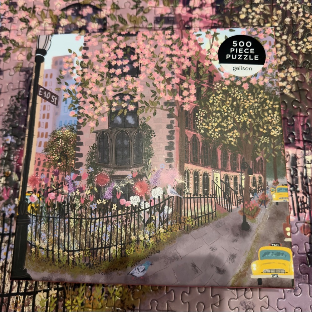 Galison 500 piece puzzle Blooming Streets